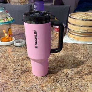 Stanley Pink Insulated Mug with Black Handle